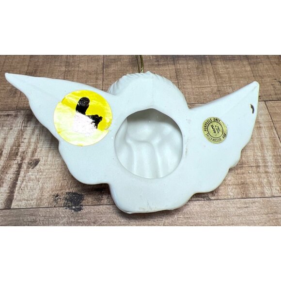 RARE Ganz Vintage Ceramic Angel Cherub Ornament With Decorative Wings - Picture 2 of 3